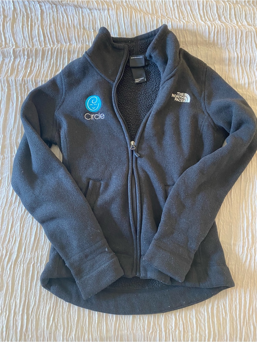 The North Face Circle Surrogacy Black Full-Zip Fleece Jacket